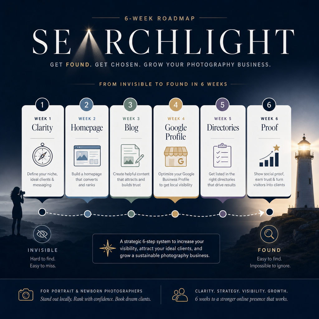 Searchlight 6-week roadmap from invisible to found